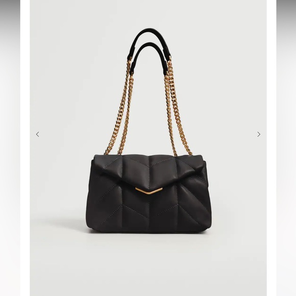 Mango Quilted chain bag- black - Picture 3 of 3